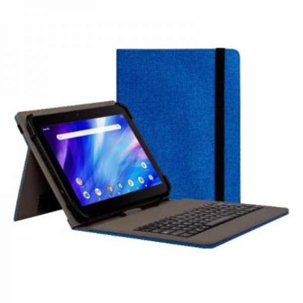 NILOX FUNDA TECLADO USB DE 9.7 A 10.5 azul