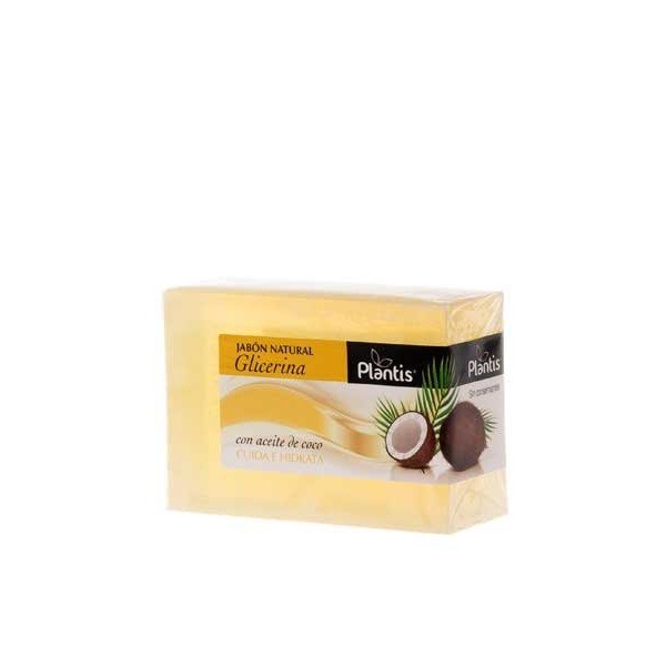 Jabón glicerina con aceite de coco plantis