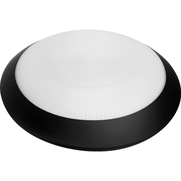Aplique ip65 negro redondo 265mm.e-27